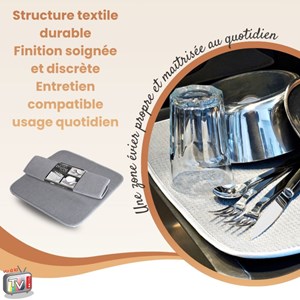 Venteo tapis egouttoir vaisselle cuisine microfibre absorbante - accessoire evie