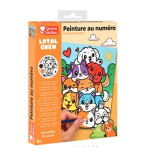 Peinture au numero chiens