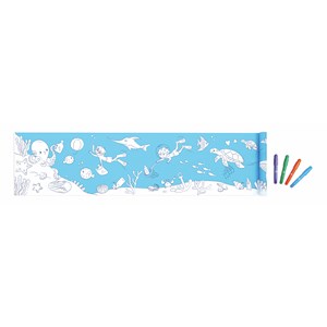 Rouleau a dessin et feutres - ocean