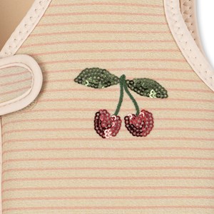 Gilet de natation cherry rose stripe (1-2 ans)