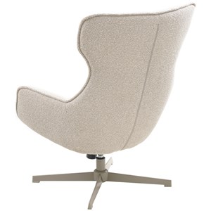 Karl-fauteuil lounge pivotant en tissu beige