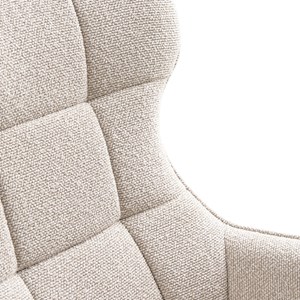 Karl-fauteuil lounge pivotant en tissu beige