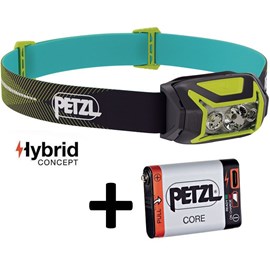 Lampe frontale petzl actik core verte