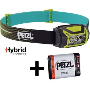 Lampe frontale petzl actik core verte