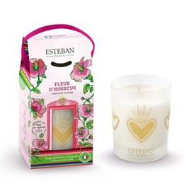 Bougie parfumée rechargeable 180g fleur d'hibiscus