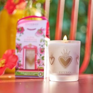 Bougie parfumée rechargeable 180g fleur d'hibiscus