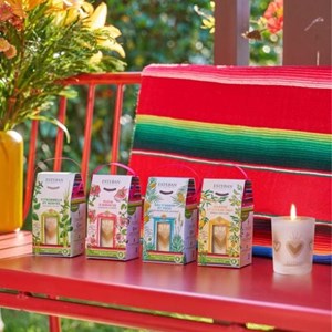 Bougie parfumée rechargeable 180g mangue et citron vert