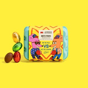 Boîte de 12 œufs de pâques