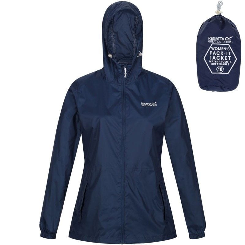 Veste regatta women pack-it jacket iii bleu marine
