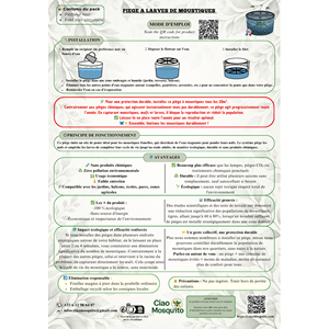 Piège à larves sans récipient 10 pièces
