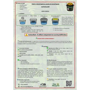 Piège moustique avec récipient 4  pièces