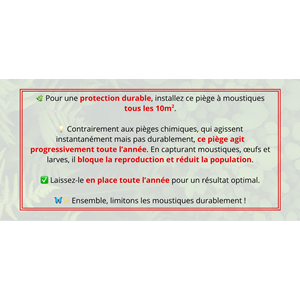 Piège à moustique sans récipient 2 kit
