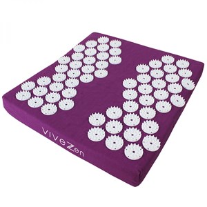 Tapis d'acupression pieds - prune