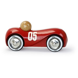 Voiture streamline vintage rouge