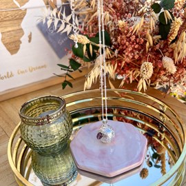 Bola de grossesse gravé argent améthyste