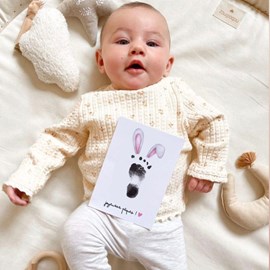 Coffret diy empreinte bébé cartes pâques