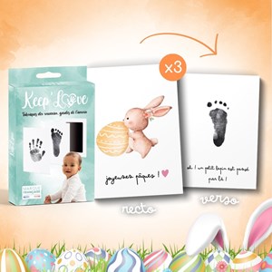 Diy empreinte bébé carte joyeuses pâques