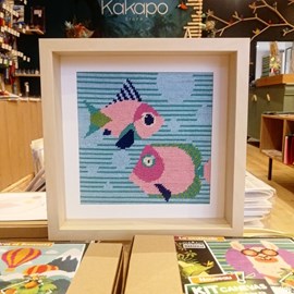 Kit canevas - poissons amoureux