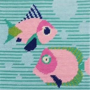 Kit canevas - poissons amoureux