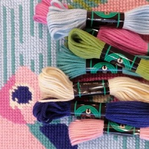 Kit canevas - poissons amoureux