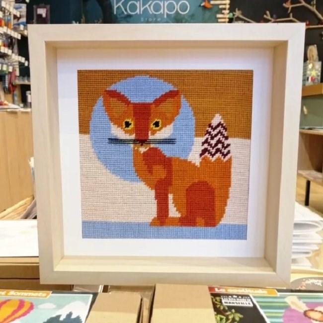 Kit canevas - renard rusé