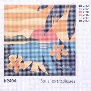 Kit canevas - sous les tropiques