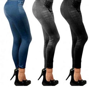 Jean legging comfortisse gris taille s-m