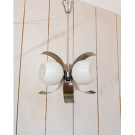 Suspension rétro arc de lune en opaline  n°239