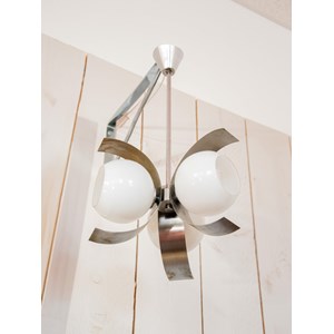 Suspension rétro arc de lune en opaline  n°239