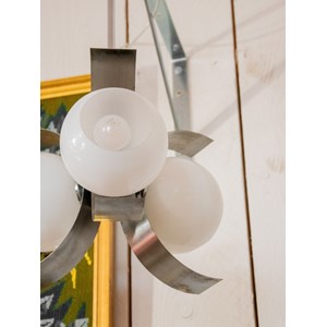 Suspension rétro arc de lune en opaline  n°239