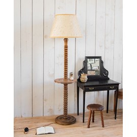 Lampadaire années 50 en bois n°346