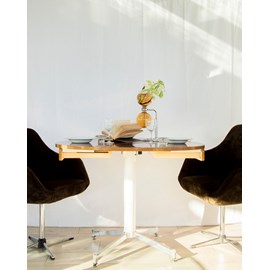 Table à manger ronde en formica n°1095