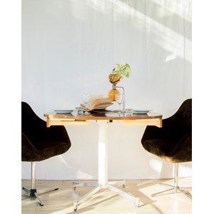 Table à manger ronde en formica n°1095