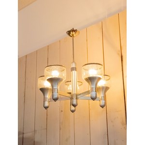 Suspension années 70 inox et chrome n°237