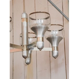 Suspension années 70 inox et chrome n°237