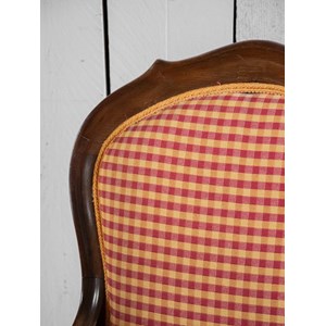 Fauteuil en bois et tissu n°747