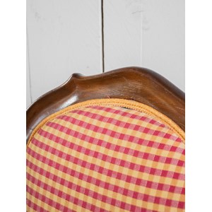 Fauteuil en bois et tissu n°747