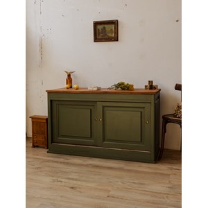 Buffet kaki avec portes coulissantes n°753
