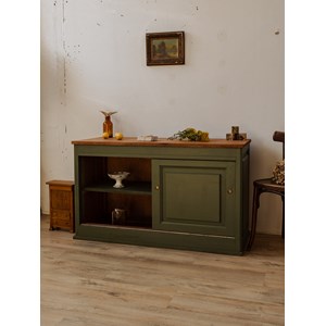 Buffet kaki avec portes coulissantes n°753