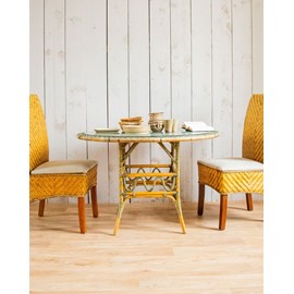 Romy, la table à manger en rotin n°635