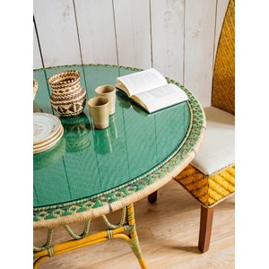 Romy, la table à manger en rotin n°635