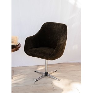 Fauteuil de table en velours n°906