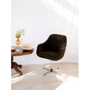 Fauteuil de table en velours n°906