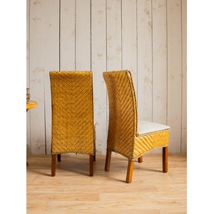 Paire de chaises en rotin tressé  n°1036