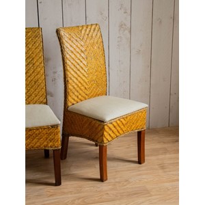 Paire de chaises en rotin tressé  n°1036