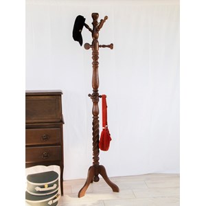 Porte-manteau torsadé en bois n°289