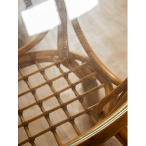 Romy, la table à manger en rotin n°634