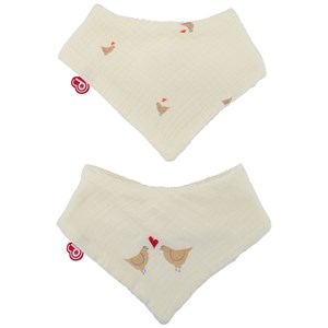 Lot de 2 bavoirs bandanas maternity love