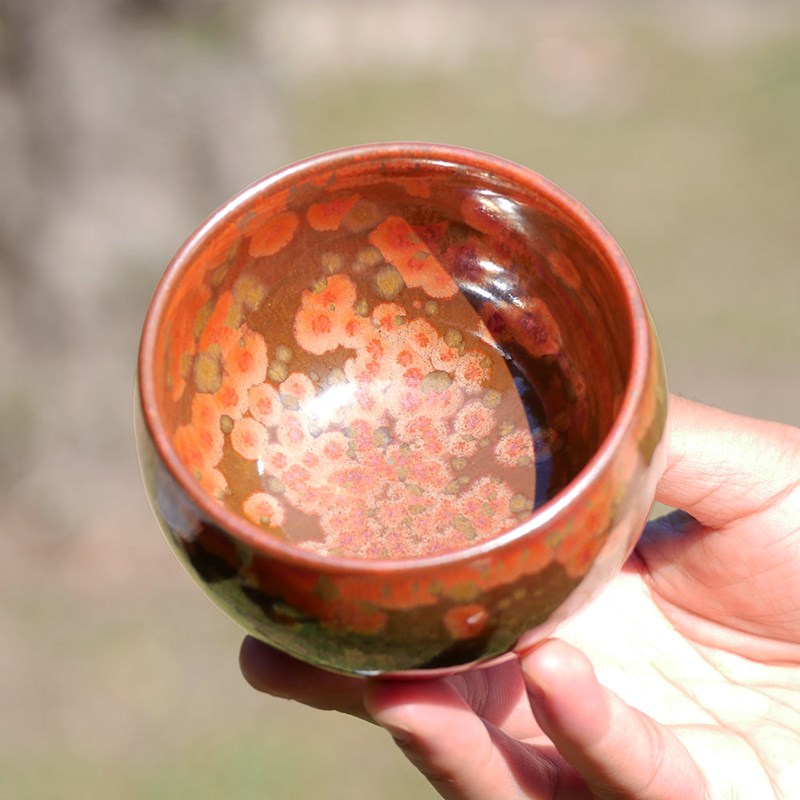 Tenmo - Tasse à thé tenmoku sakura