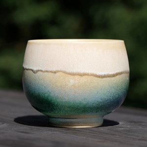 Tasse à thé  emeraude forme ronde